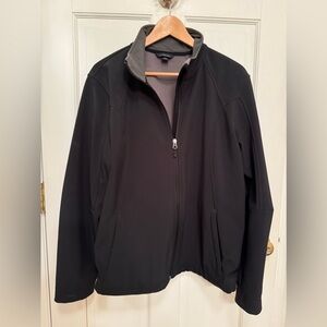 Land’s End black fleece lined women’s jacket XL